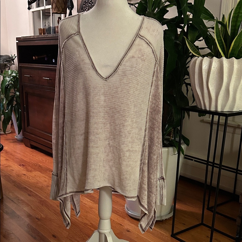 Free People Lavender Pacific Thermal Oversized Flowy Small - Picture 3 of 6